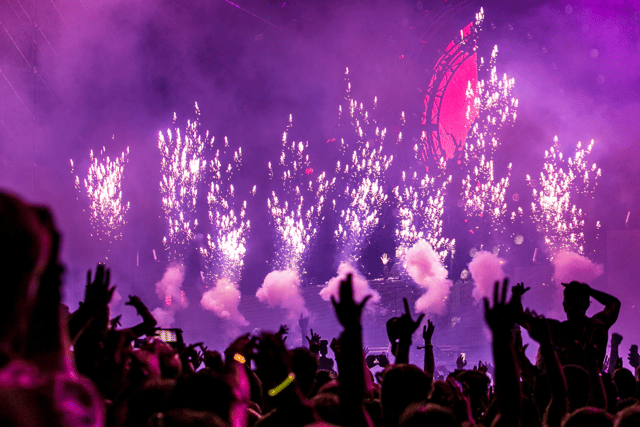 Fireworks and pyrotechnics are banned from being brought to both the arena and the campsite grounds of Download Festival; so leave it to the experts during Avenged Sevenfold's headline set if you want the sky to be lit up (Credit: Canva)