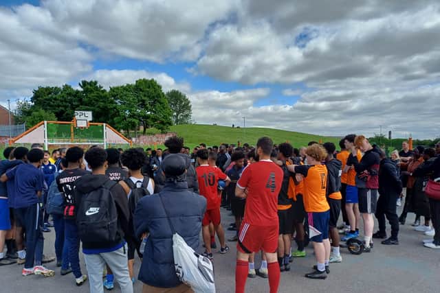 More than 300 people attended the five-a-side tournament