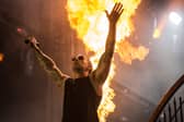 M. Shadows of Avenged Sevenfold at Rock in Rio 2013. The metalcore group is set to close out the main stage at Download Festival 2024 this year before heading back on the European festival circuit. (Credit: Getty Images)