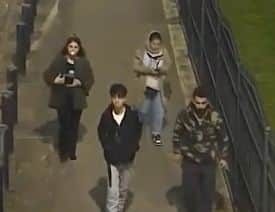 Police are trying to trace these four people in relation to a fight in Leeds