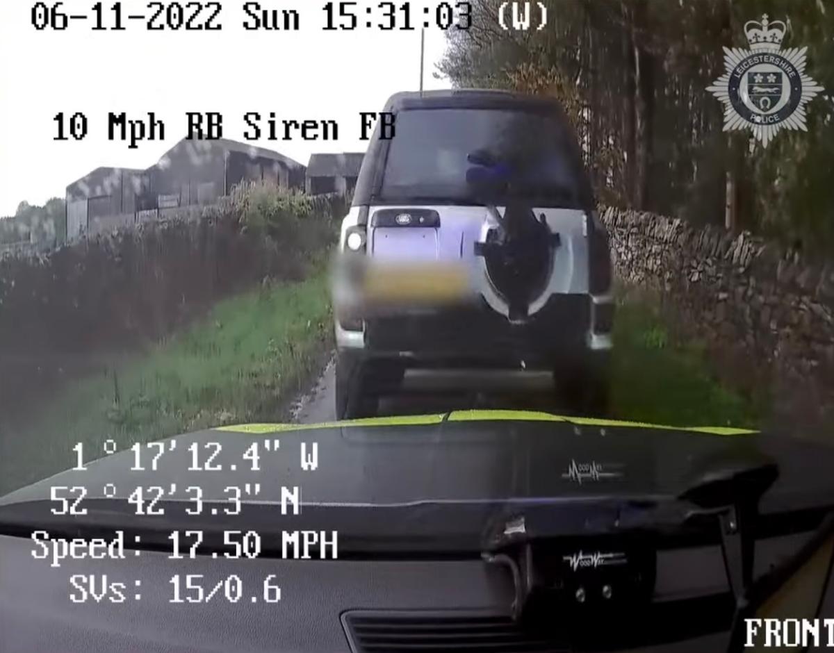 Land Rover driver reverse rams into police car seriously injuring ...
