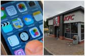 Southern tried to meet the girl at KFC but was confronted by a hunter group. (pics by National World / Google Maps)