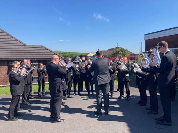 Uppermill Brass Band will play on Sunday, June 23.