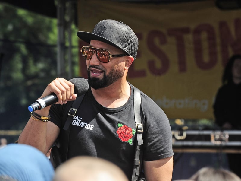 Maz Bonafide singing his Birthday song that has had millions of views on social media.