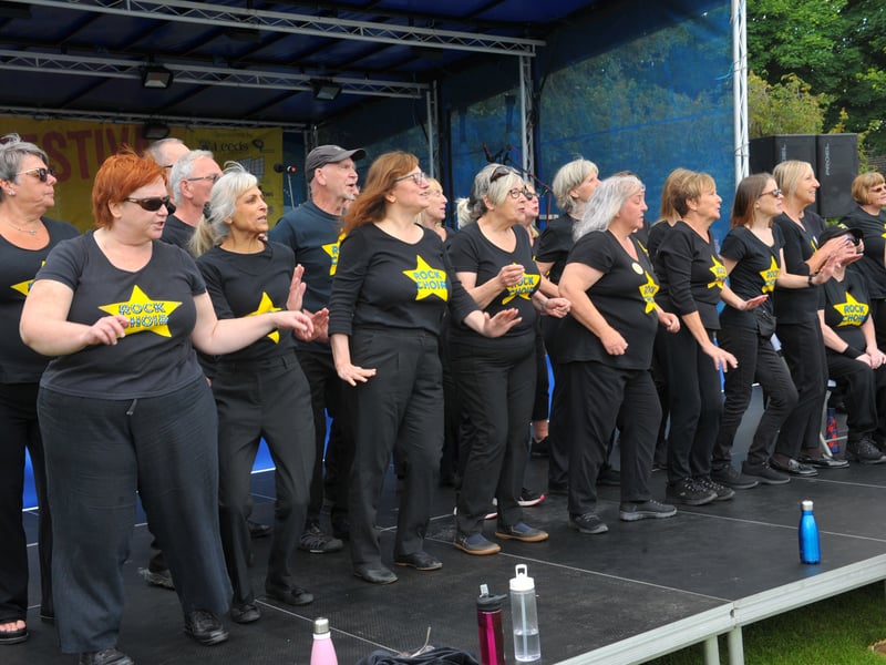 Rock Choir singing out loud.