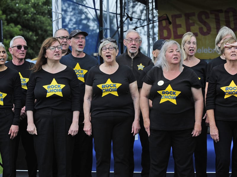 Rock Choir singing out loud.