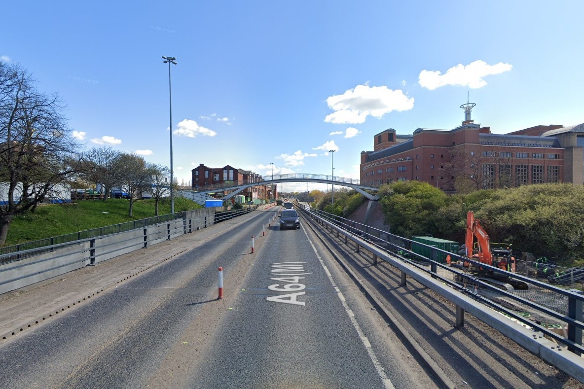 A64 York Road: Man dies after incident at bridge in Leeds city centre