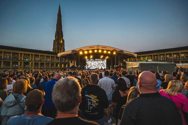 Canadian rock star Bryan Adams brought his high energy vocals to the Piece Hall on Sunday night.