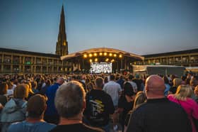 Canadian rock star Bryan Adams brought his high energy vocals to the Piece Hall on Sunday night.