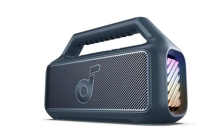 The Soundcore Boom 2 outdoor speaker