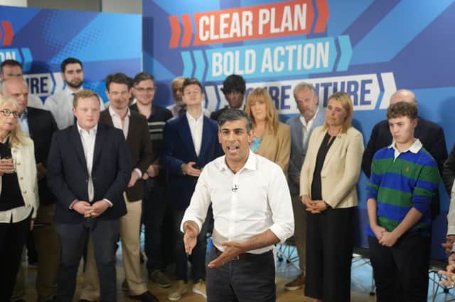 Prime Minister Rishi Sunak issued a plea to Conservative voters in Leeds this evening.