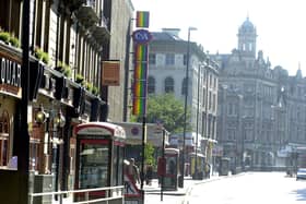 The C&A store on Boar Lane.