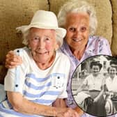 Lucy Shepherd, 26, took her nan, Rita, 93, to surprise her best friend, Jean Wood, 94, who she hadn't seen since 2018.