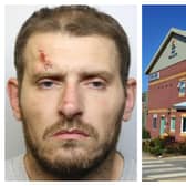 Cuskin (pictured) attacked staff at HMP Wealstun and has been told he needs to be moved to a secure hospital. (pics by WYP / National World)