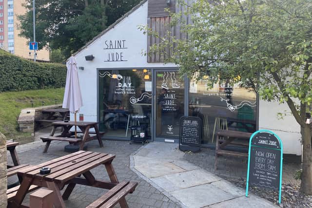 Saint Jude, a charming cafe bar, can be found on Town Street in Farsley.