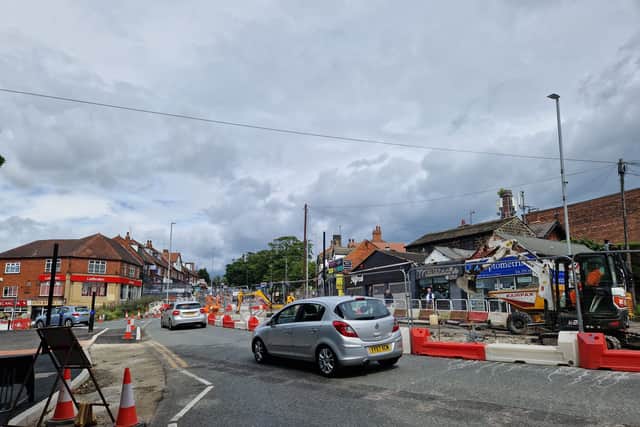 The roadworks in Meanwood are scheduled to be completed in September