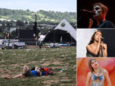 Sam Fender, Olivia Rodrigo and Taylor Swift are likely candidates to perform at Glastonbury 2025 - but who is the bookies' favourite for the Pyramid Stage next year? (Credit: Getty Images)