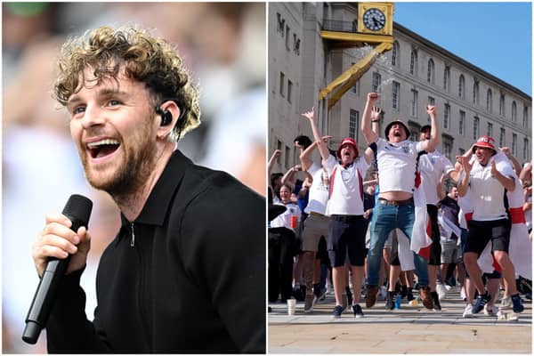 England's quarter-final match on Saturday is set to delay Tom Grennan's concert at Leeds' Millennium Square.