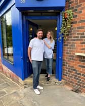 Humbl Coffee is marking its second birthday in Meanwood. Pictured are owners Matt Pease-Bower and Georgina Milner. Photo: Humbl Coffee