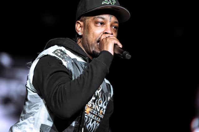 Rapper 21 Savage performs at the Roskilde Music Festival on July 4, 2024 in Roskilde, Denmark. The artist is set to headline Wireless 2024 this weekend as Saturday's headliner alongside J Hus. (Credit: Ritzau Scanpix/AFP via Getty Images)