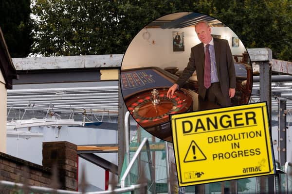 Millionaire Graham Wildin, 70, continuously defied court orders to knock down his illegal 10,000sq/ft leisure complex - and has even served jail time over it.