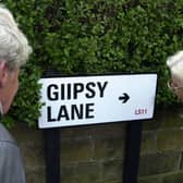 Gipsy Lane was a talking point among locals in June 2000 after sign writers managed to misspell it.