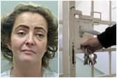 Loveridge (pictured) was found with contraband when she was checked into HMP New Hall. (pics by Lancs Police / National World)