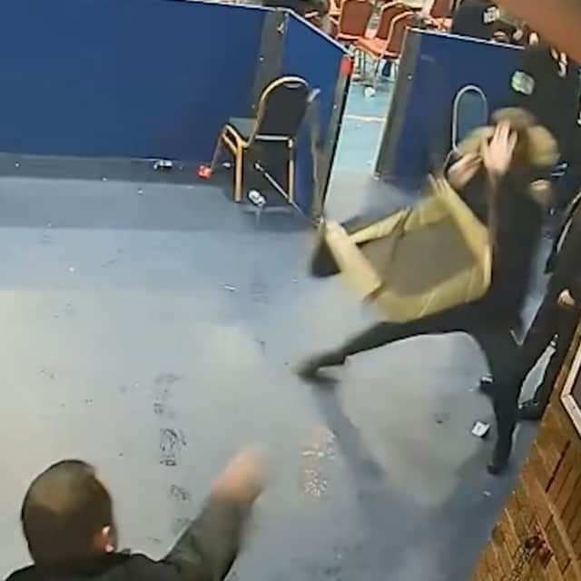 Footage of the disorder.  A group involved in violent disorder at a boxing tournament in Ryton have been jailed for a total of more than 48 years.