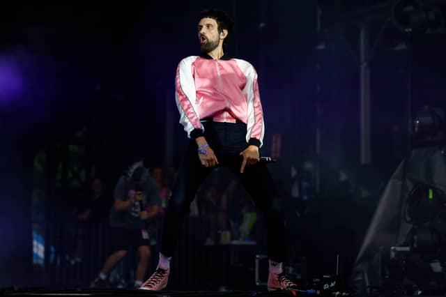 Sergio Pizzorno of Kasabian: the Leicester indie giants are set to headline night one of Latitude Festival 2024 - but what have they been playing while on the road this year? (Credit: Getty Images)