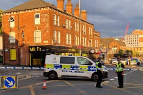 A police scene has been in place on Burley Road since Thursday evening
