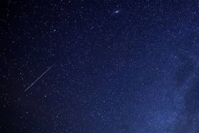 Meteor shower.