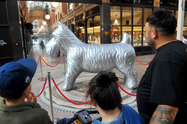 The first challenge involved finding Mr Monopoly inside the Victoria Quarter.
