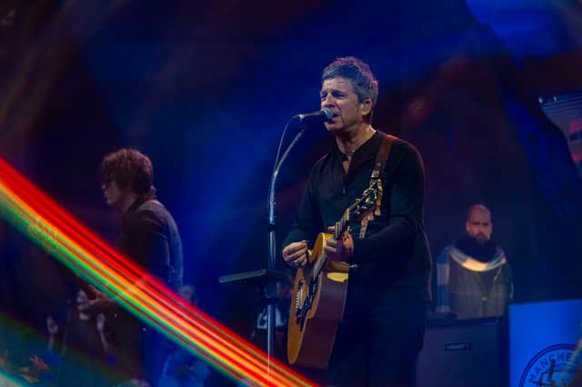 Noel Gallagher and his High Flying Bird played a perfect set at the UKs prettiest outdoor arena - despite the hologram Pep in the background.