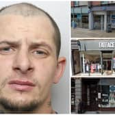 Carrie (pictured) raided several including Co-op on New York Street, tried to burgle Fatface on Briggate and smashed hi way into the Health Food Co on George Street. (pics by WYP / Google Maps)