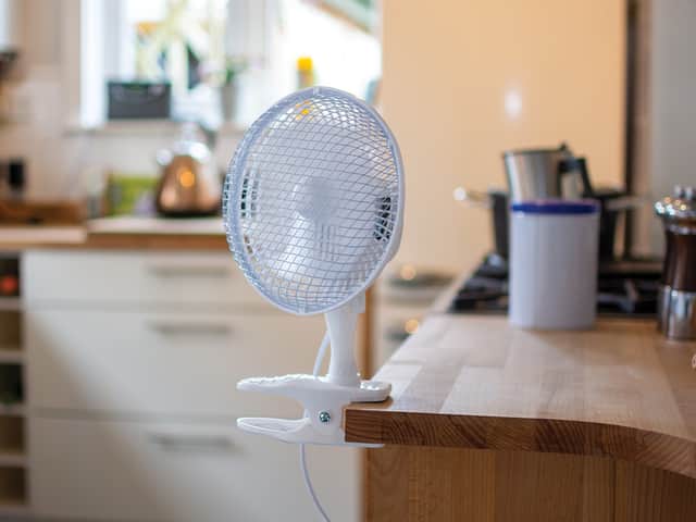 Draper clip on desk fan in Toolstation sale