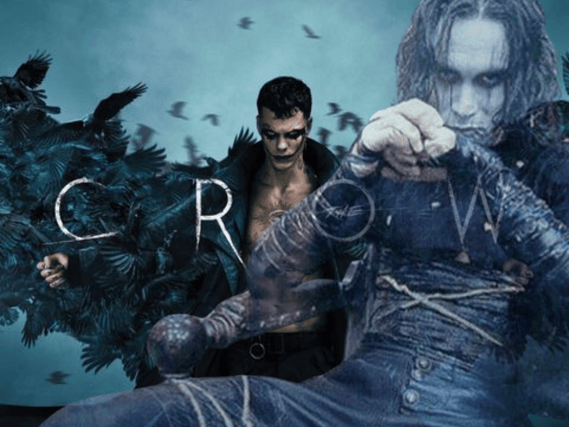 Bill Skarsgård has very big boots to fill, as he takes on the role made famous by the late Brandon Lee (right) with the "modern reimagining" of "The Crow," out in UK cinemas later this week.