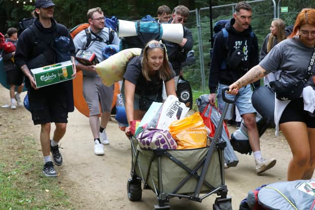 Punters have been arriving at Bramham Park for Leeds Festival since Wednesday