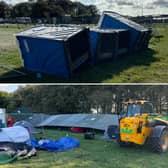 Portaloos have been overturned, tents blown over and barriers compromised at Leeds Festival 2024 during Storm Lilian winds.