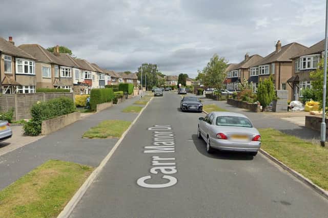 The property was located on Carr Manor Drive, Moortown.