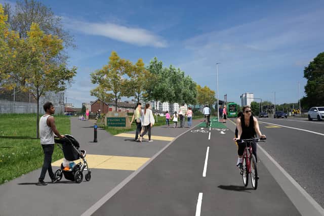An artist's impression of Burmantofts Street.