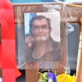 Tributes to Neil Shadwick who died after a robbery in Stroud Tesco Superstore Carpark.  
