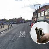 Darren Wall was seen in the middle of Barnsley Road in South Elmsall holding a gun