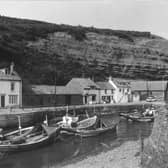 Staithes in March 1982.