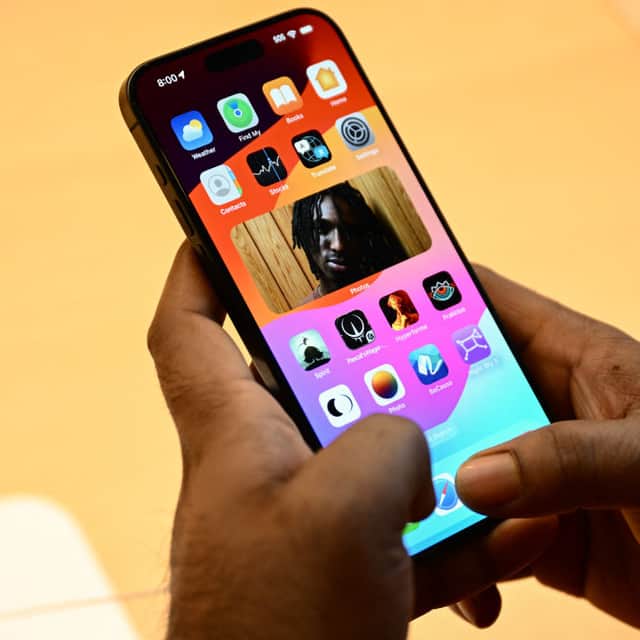 An iPhone 15