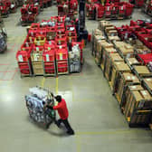 Inside the Leeds Mail Centre.