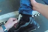 Police find knife hidden in man’s sock