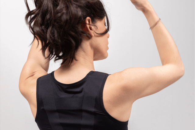 The vests come in two colours