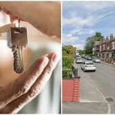 Rowe attacked his friend with a knife over an argument about keys to the flat on Roundhay Avenue. (pics by Adobestock / Google Maps)