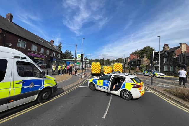 Police are investigating reports of a 'suspicious package' on Harrogate Road in Moortown, Leeds.