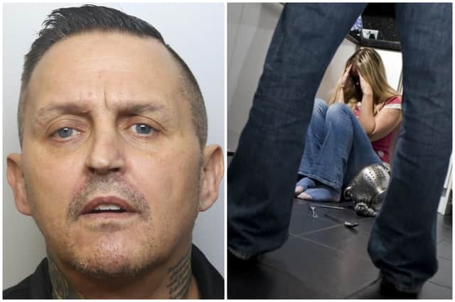 Barkley (pictured) was handed a three-year jail sentence for a "campaign of violence" against his partner. (pics by WYP / National World)
